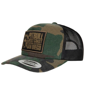 Czapka PIT BULL SNAPBACK CAMO TRUCKER BLOOD DOG moro zielona