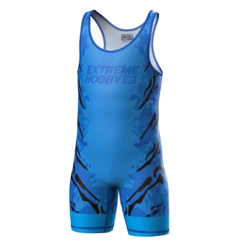 Trykot Zapaśniczy Kids EXTREME HOBBY BLACK PANTHER niebieski