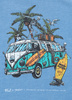 T-shirt damski PIT BULL Denim Washed BEACHBREAK WMN washed blue