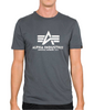 T-shirt ALPHA INDUSTRIES BASIC ciemnoszary (greyblack) 100501 136