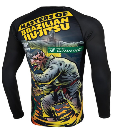 Longsleeve Rashguard PIT BULL MASTER OF BJJ długi rękaw