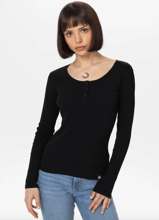 Damski Longsleeve PIT BULL RIB WMN czarny