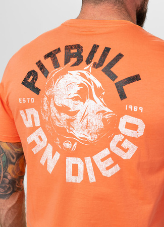 T-shirt PIT BULL DOG SD fluo orange