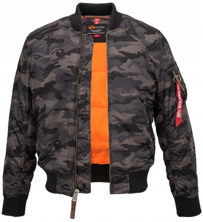 KURTKA ALPHA INDUSTRIES MA-1 VF 59 CAMO 191118C 125 (black camo)