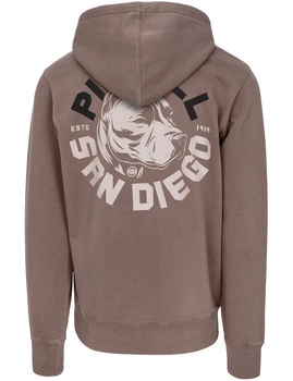 Bluza PIT BULL WASHED DOG SD washed burgundy kaptur