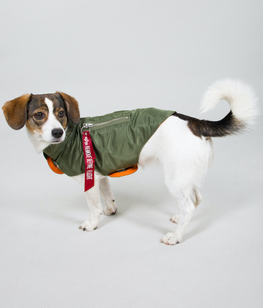 Kurtka dla psa ALPHA INDUSTRIES DOG MA-1 oliwkowa (sage green) 138966 01