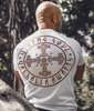T-shirt DOBERMANS THORS CROSS TS386 biały