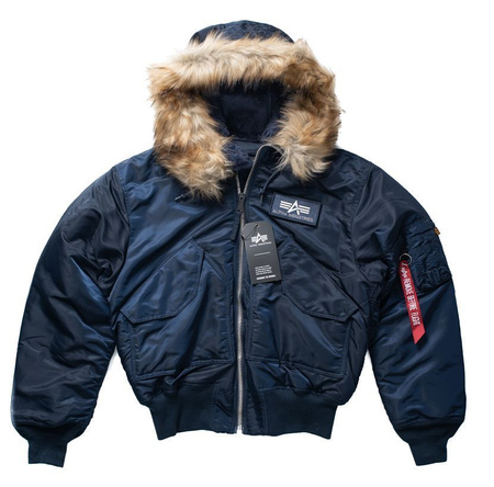 Kurtka ALPHA INDUSTRIES 45P HOODED niebieska (rep.blue) 144103 07
