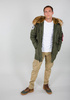 Kurtka parka ALPHA INDUSTRIES POLAR JACKET ciemnozielona (dark green) 123144 257