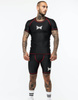 Short Sleeve Rashguard TAPOUT CRYSTAL czarny