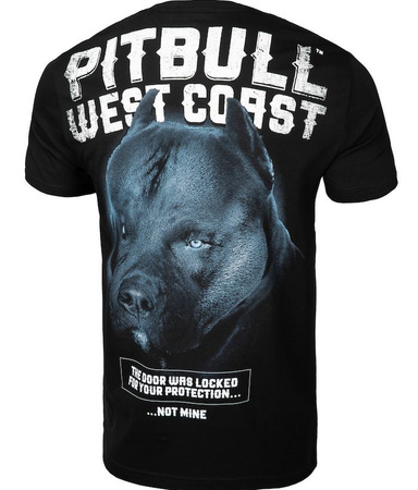 T-shirt PIT BULL BLACK DOG czarny