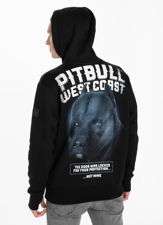 Bluza PIT BULL BLACK DOG czarna kaptur