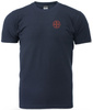 T-shirt DOBERMANS THORS CROSS TS386 granatowy
