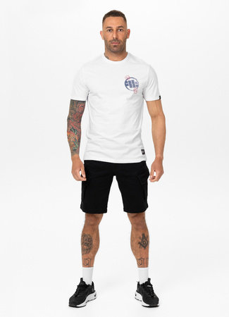 T-shirt PIT BULL SD STAMP biały