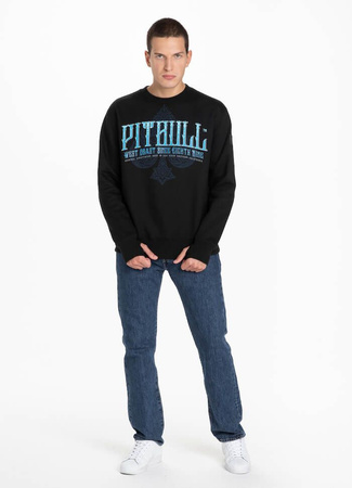 Bluza PIT BULL BLUE SKULL czarna prosta