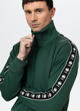 Bluza PIT BULL OLDSCHOOL POWERS zielona (bottle green) stójka