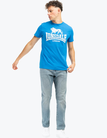 T-shirt LONSDALE LOGO niebieski 