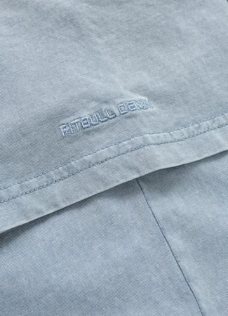 T-shirt PIT BULL Denim Washed OPEN BEACH błękitny (washed blue)