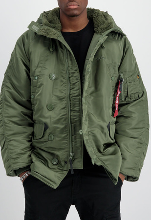 Kurtka ALPHA INDUSTRIES N3B oliwkowa (sage green) 100106 01