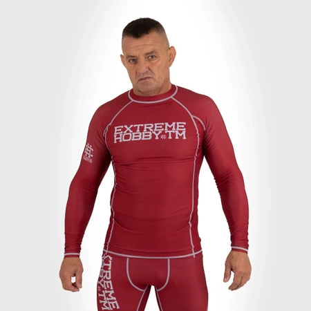 Longsleeve rashguard EXTREME HOBBY TRACE czerwony