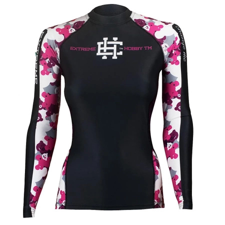 Longsleeve rashguard damski EXTREME HOBBY TEDDY BEAR czarny