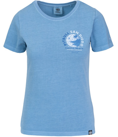 T-shirt damski PIT BULL Denim Washed PLANET SURF WMN błękitny