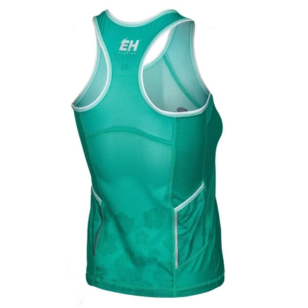 Tank top biegowy damski EXTREME HOBBY FLOWERS miętowy