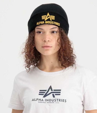 Damska czapka zimowa ALPHA INDUSTRIES 3D WMN czarna 118916 03