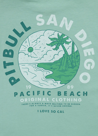 T-shirt damski PIT BULL Oversize PLANET SURF light mint
