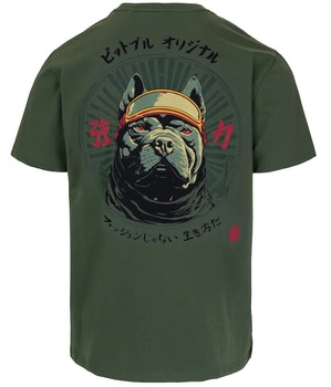 T-shirt PIT BULL MT.FUJI sage green