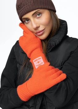 Rękawiczki zimowe PIT BULL LOVE PB fluo orange