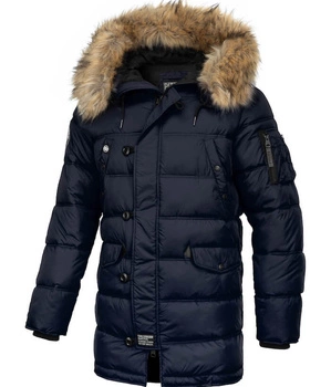 Kurtka parka PIT BULL KINGSTON granatowa