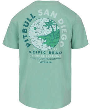 T-shirt PIT BULL  PLANET SURF miętowy (light mint)