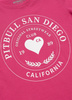 T-shirt damski PIT BULL HEARTIE WMN rasberry red