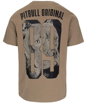 T-shirt PIT BULL EIGHTY NINE DOG ciemnobeżowy (dark sand)