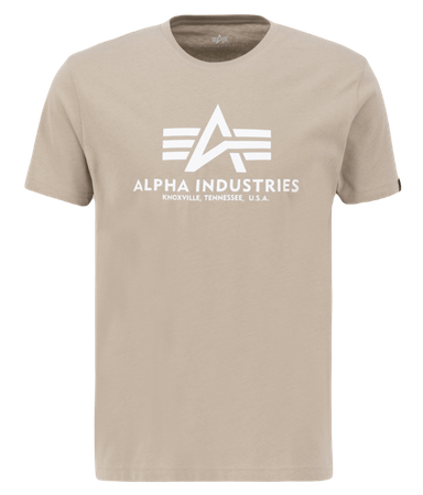 T-shirt ALPHA INDUSTRIES BASIC piaskowy (vintage sand) 100501 679