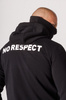 Bluza NO RESPECT czarna rozpinana + komin