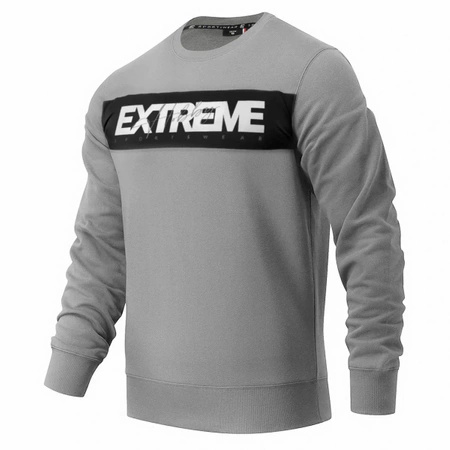 Bluza Crewneck EXTREME HOBBY HEADLINE jasny szary