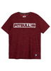 T-shirt PIT BULL HILLTOP CASUAL SPORT bordowy (burgundy melange)