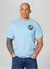 T-shirt PIT BULL OCEANSIDE (light blue) błękitny