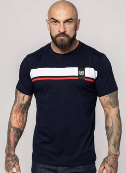T-shirt PGWEAR CLUB czarno-biało-czerwony