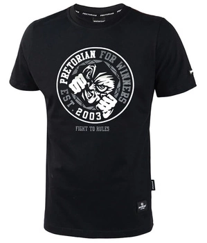 T-shirt PRETORIAN FIGHT TO RULES czarny