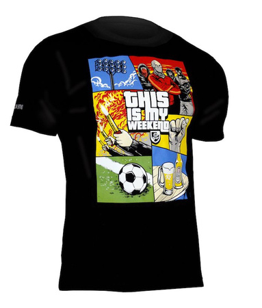 T-shirt USWEAR THIS IS MY WEEKEND czarny