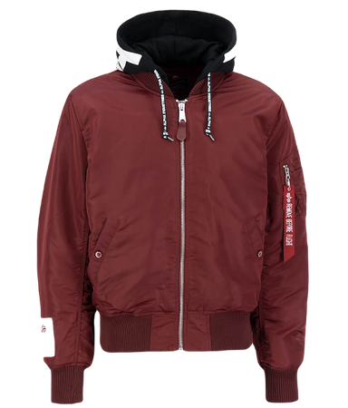 Kurtka ALPHA INDUSTRIES MA-1 ZHP bordowa (burgundy) 118101 184