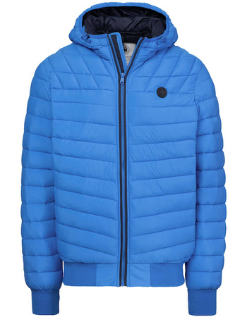 Kurtka PIT BULL NAYLOR HOODED PADDED niebieska (royal blue)