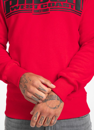 Bluza PIT BULL CLASSIC BOXING czerwona prosta