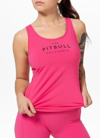 Damski Tank top sportowy PIT BULL AVENIDA WMN malinowy