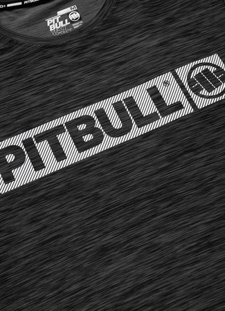 T-shirt PIT BULL HILLTOP CASUAL SPORT czarny (black melange)