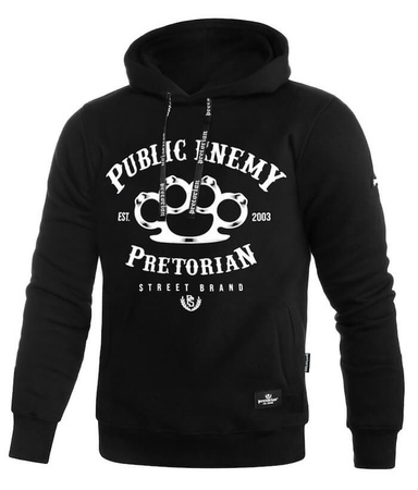 Bluza PRETORIAN PUBLIC ENEMY czarna kaptur