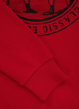 Bluza PIT BULL TRICOT VINTAGE BOXING czerwona prosta